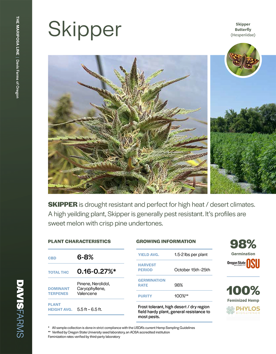 Skipper hemp summery of lab results